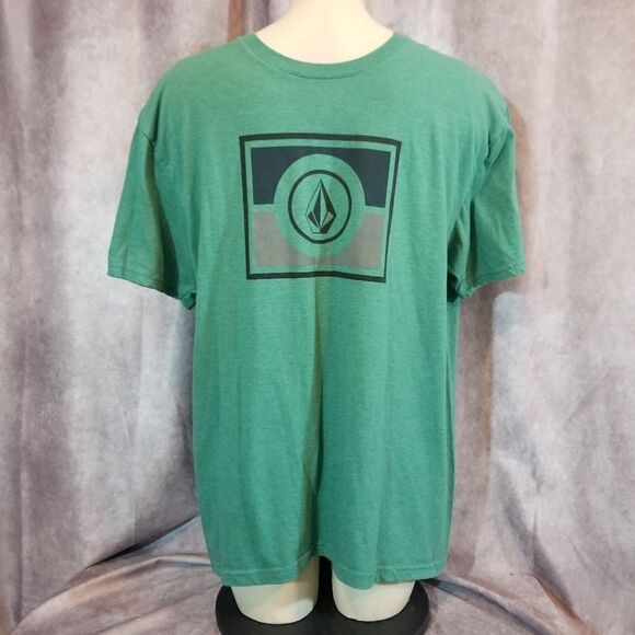 Volcom Green Logo T-shirt Size Large - Picture 2 of 5